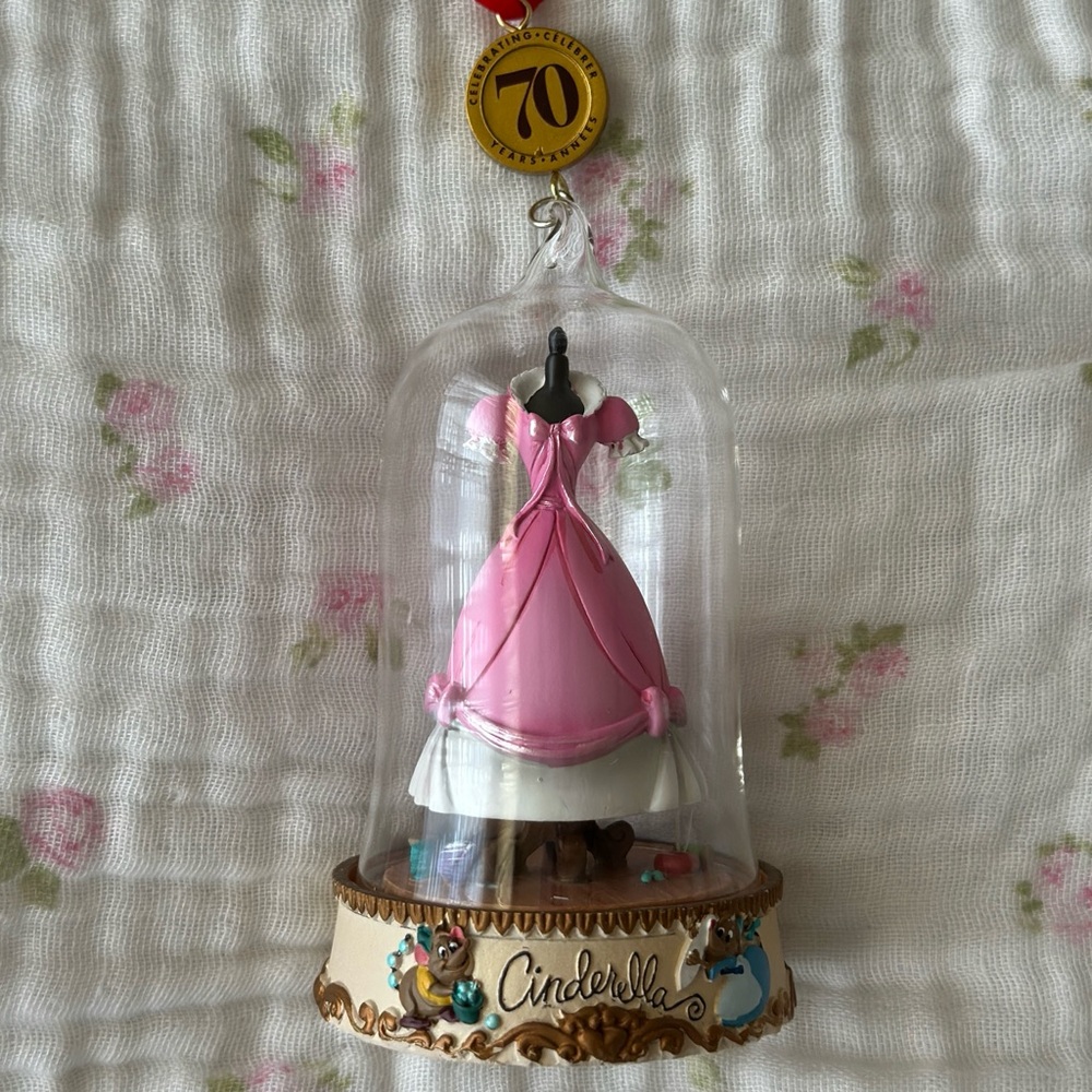 Disney Pink Cinderella Dress Sketchbook Ornament